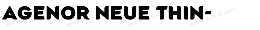 Agenor Neue Thin字体转换